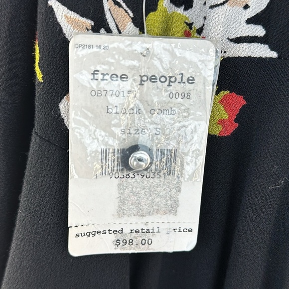 NWT Free People Floral Wrap Mini Dress - Picture 7 of 11